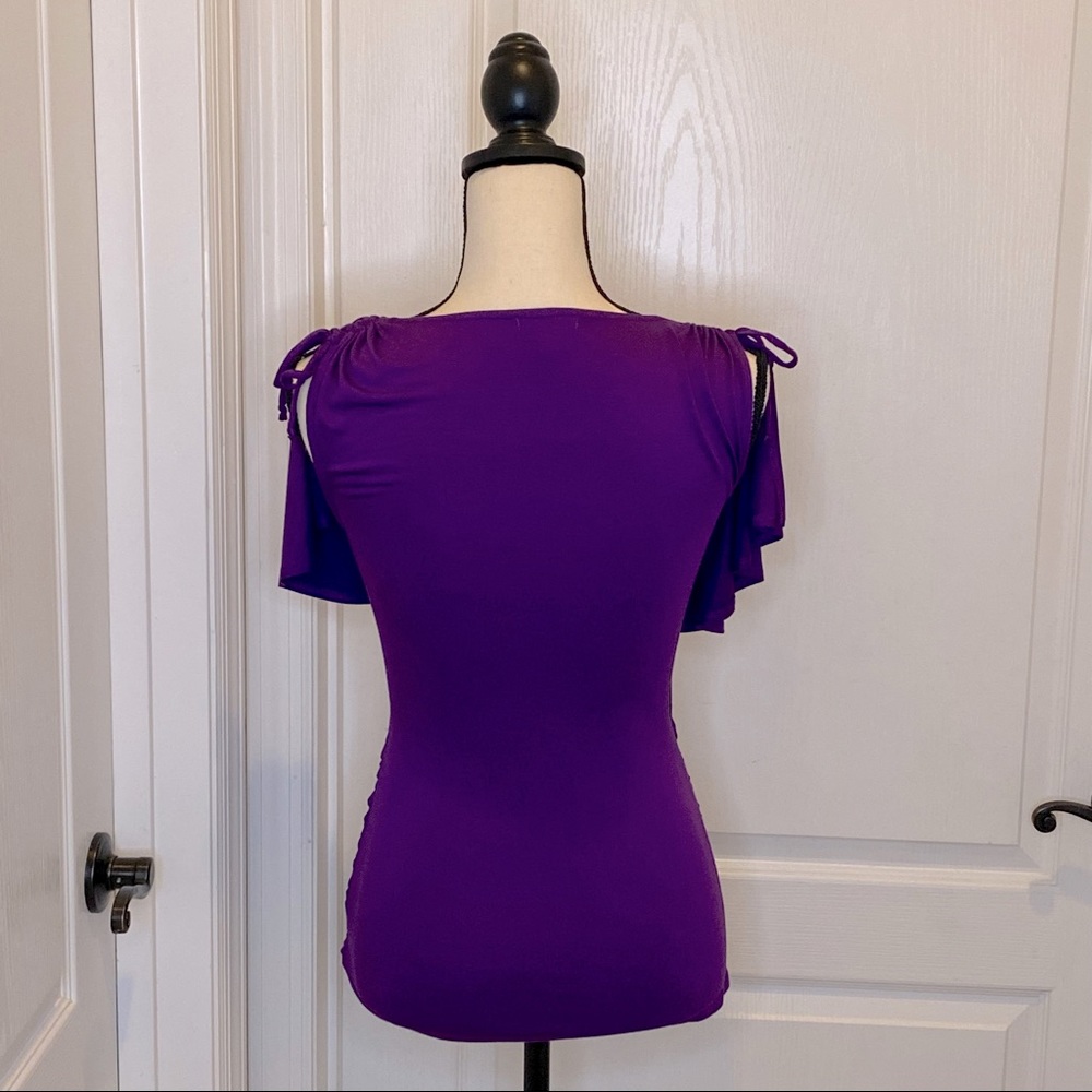 Cache Ruffle Front Top - Picture 2 of 5